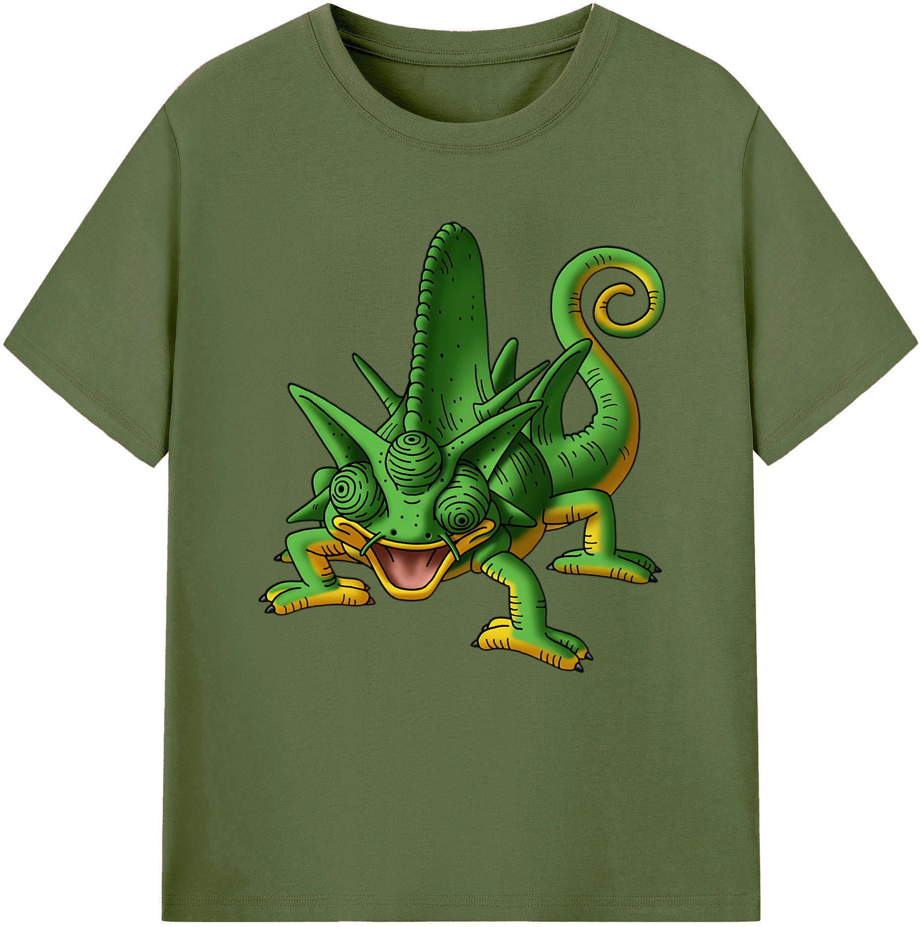 （画像用） ドラゴンクエスト Doragon Kuesuto Dragon Quest 綿100％半袖Tシャツ（フロントプリント）